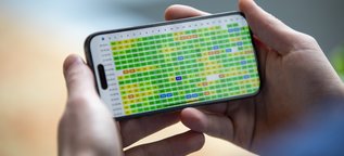 “Heatmap in CloudCare® met glucosegegevens van patiënten voor telemonitoring bij diabetes”